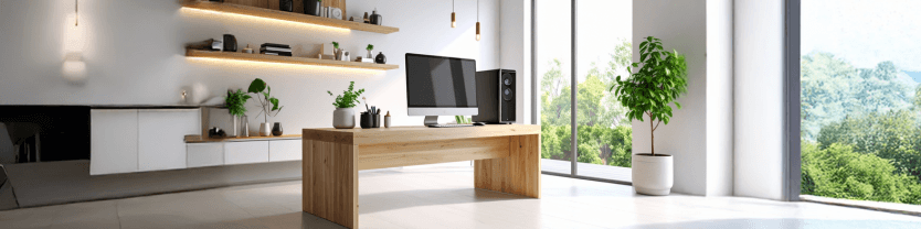 Nowoczesny monitor lub komputer All-in-One – idealny do biura